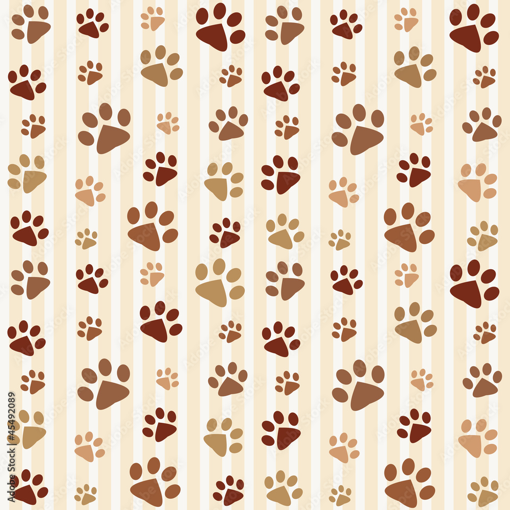 brown footprints seamless pattern brown footprints seamless pattern
