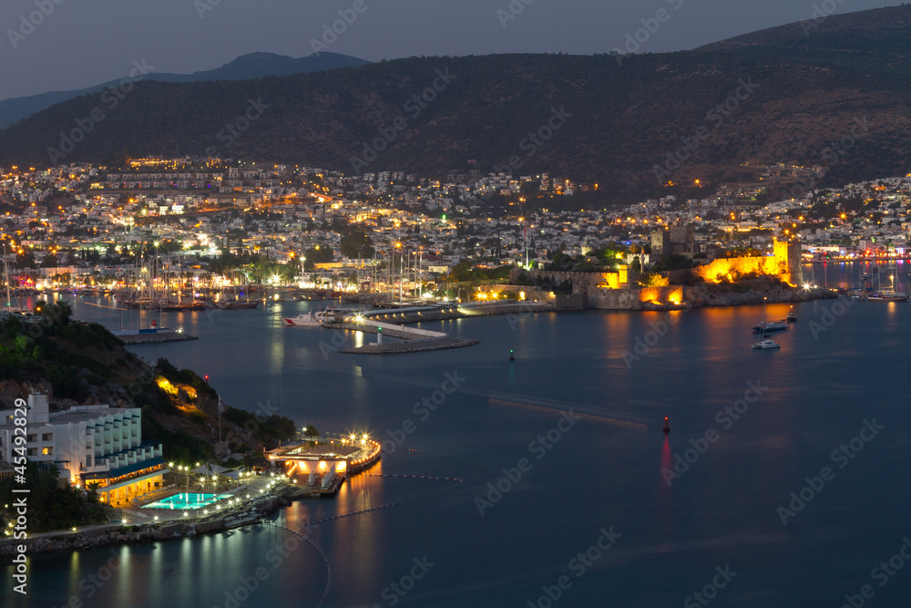 Obraz premium Bodrum Town from Mugla, Turkey