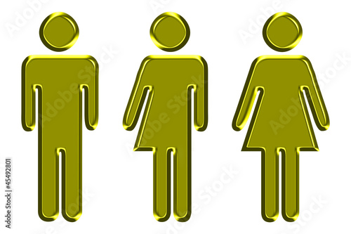 Vászonkép Gold  bathroom mode