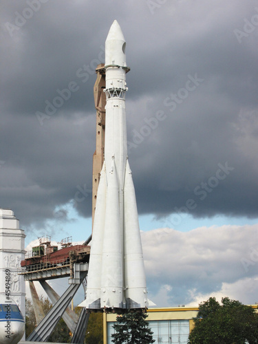 Famous Vostok rocket in Moscow