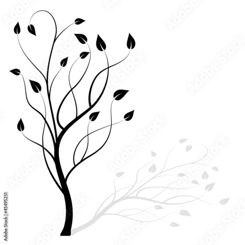 Tree background_vector illustration