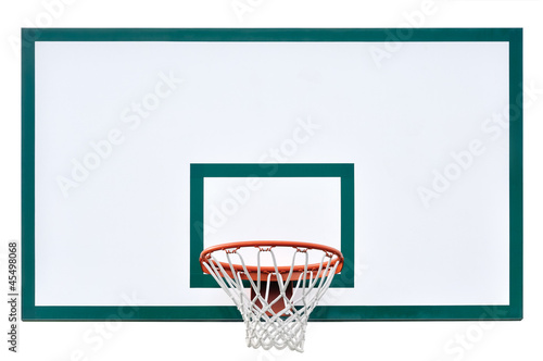 Φωτογραφία Basketball hoop cage, isolated large backboard closeup, new