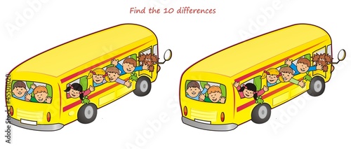 bus and children-10 differences