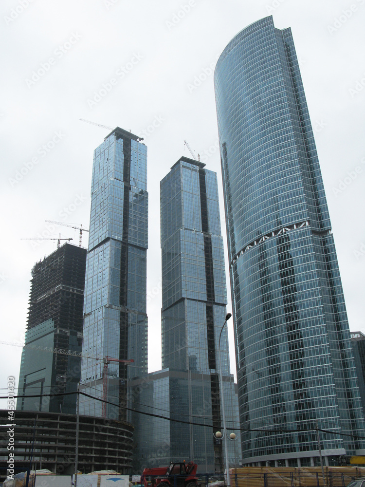 Business district of Moscow