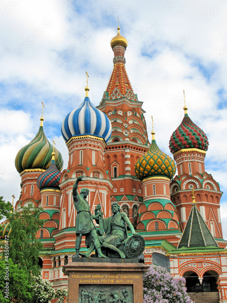 St. Basil cathedral on the Red Square, Moscow