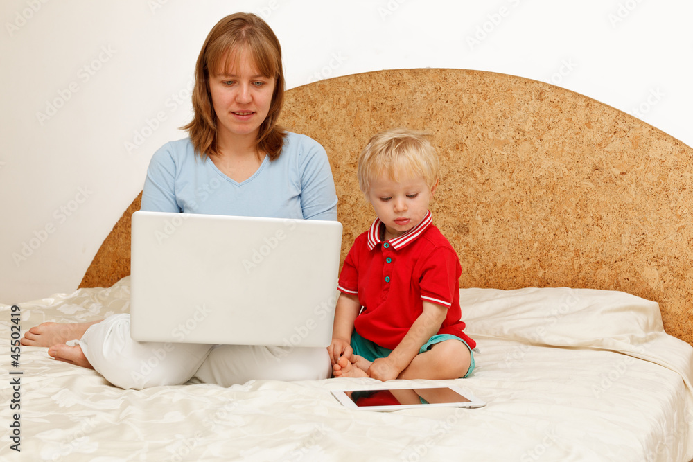 family working from home family working from home