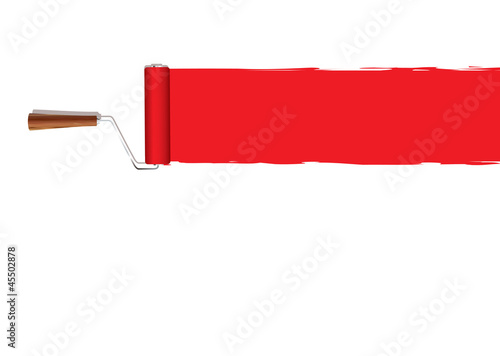 Paint roller banner