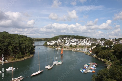 Canvas Print le port du bono, morbihan, bretagne