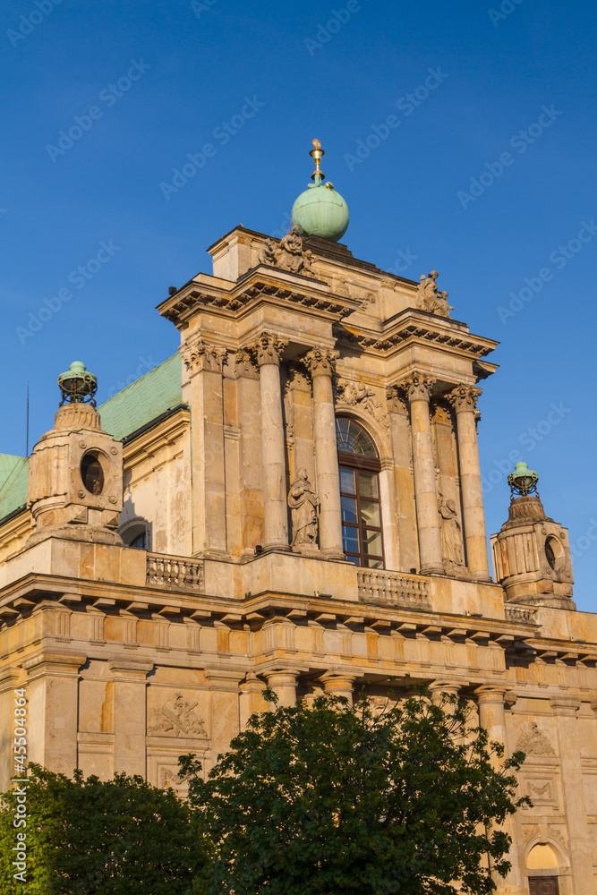 Warsaw, Poland - Carmelite church at famous Krakowskie Przedmies