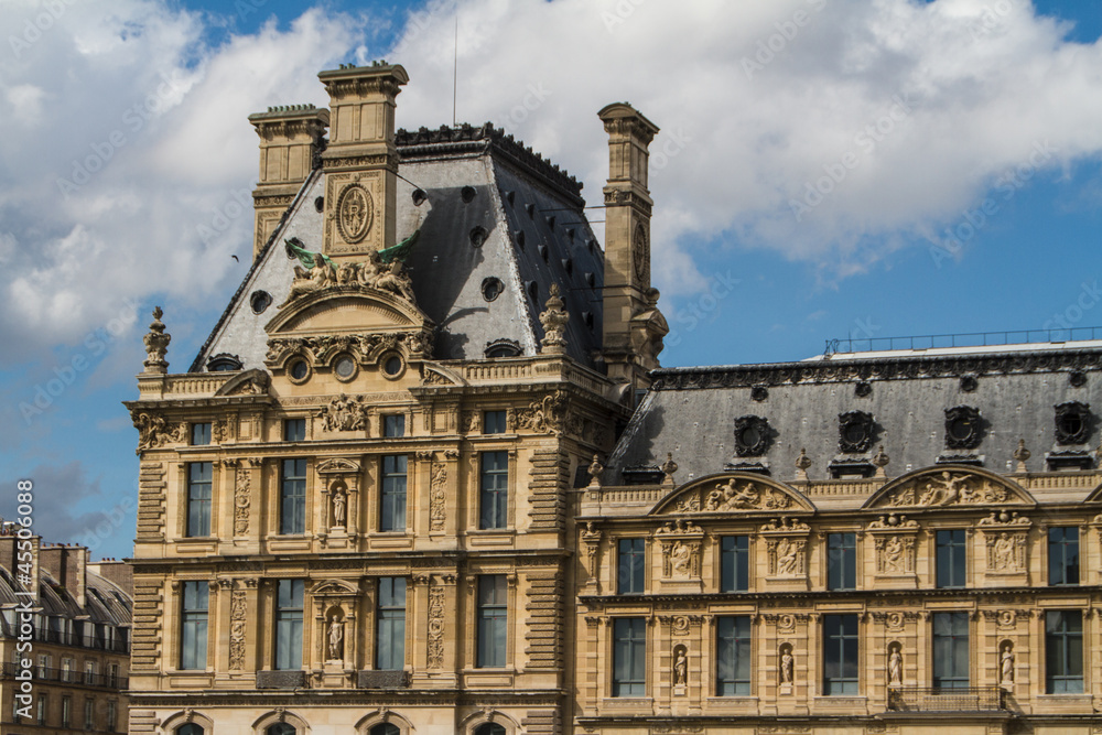 PARIS - JUNE 7: Louvre building on June 7, 2012 in Louvre Museum