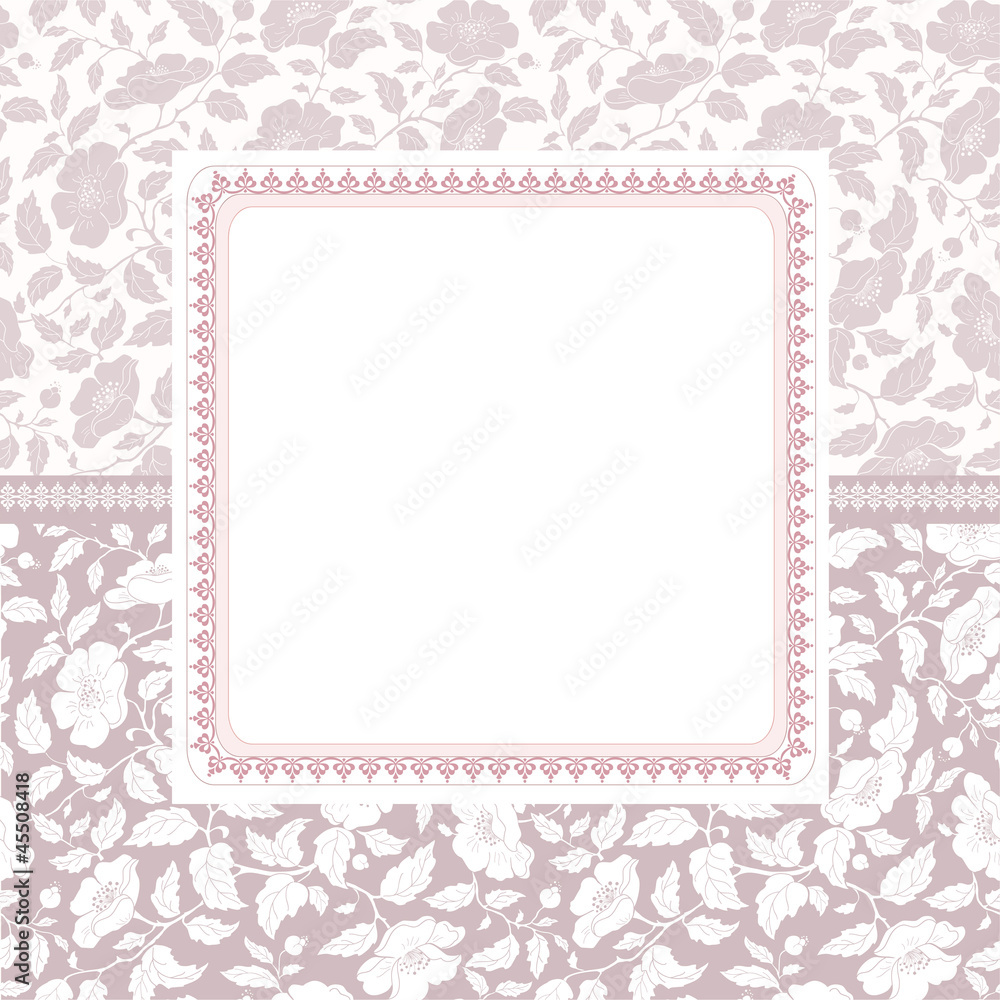 Template frame design for greeting card Template frame design for greeting card