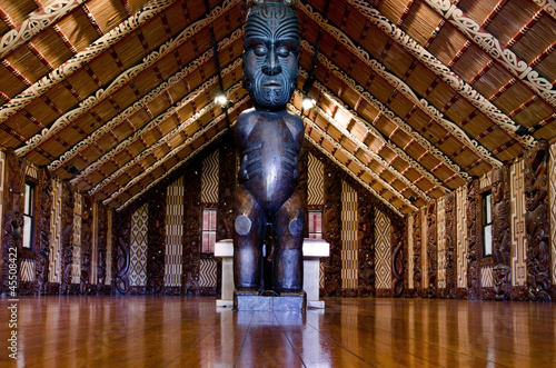 Maori meeting house - Marae photo