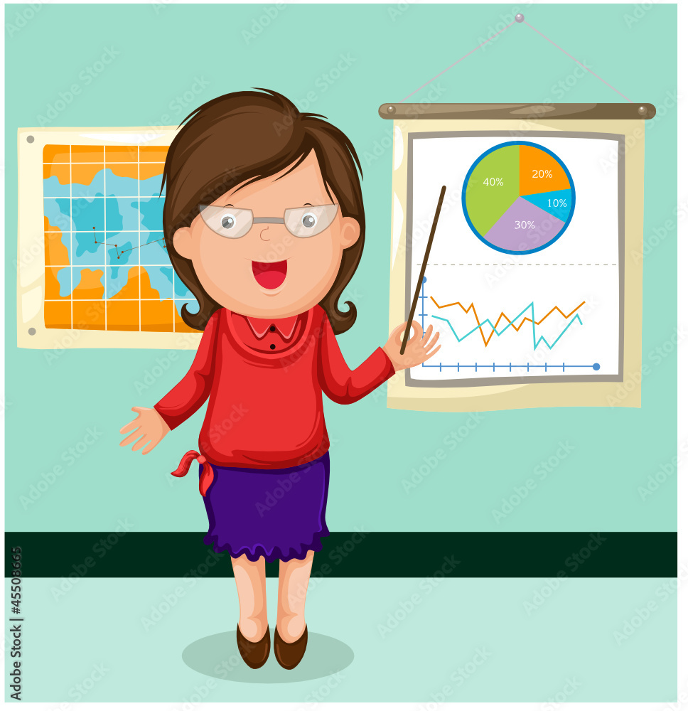 woman presentation chart business woman presentation chart business