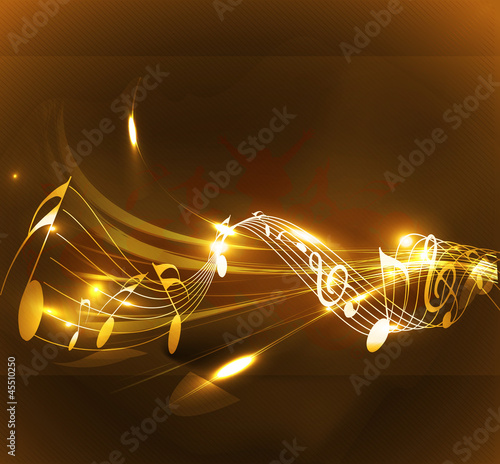 Music colorful music note theme