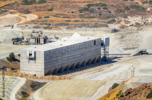 Storage facility of a mining industry © Lefteris Papaulakis