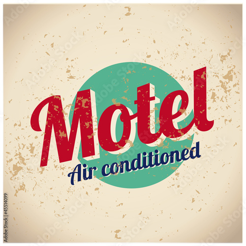 Motel sign - Air conditioned