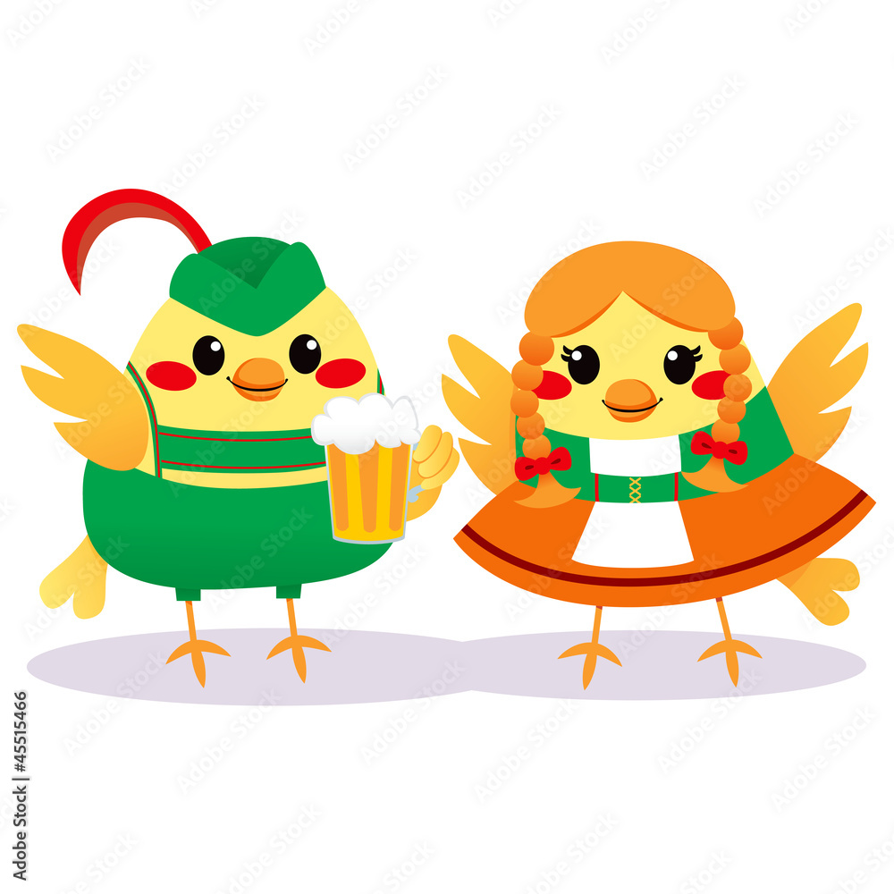 Obraz premium Traditional Tyrolean Birds