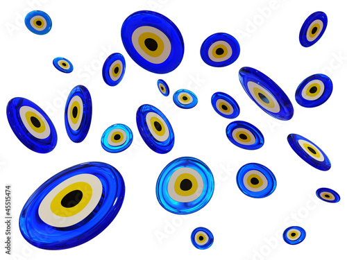 Evil eye amulet protect from bad things using by turkish culture