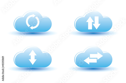 Vector illustration of cloud computing