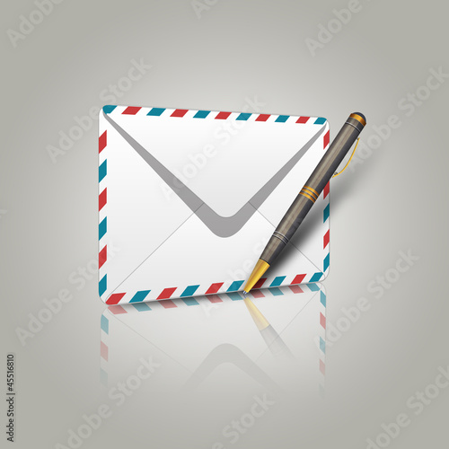 Fotografie Envelope and pen