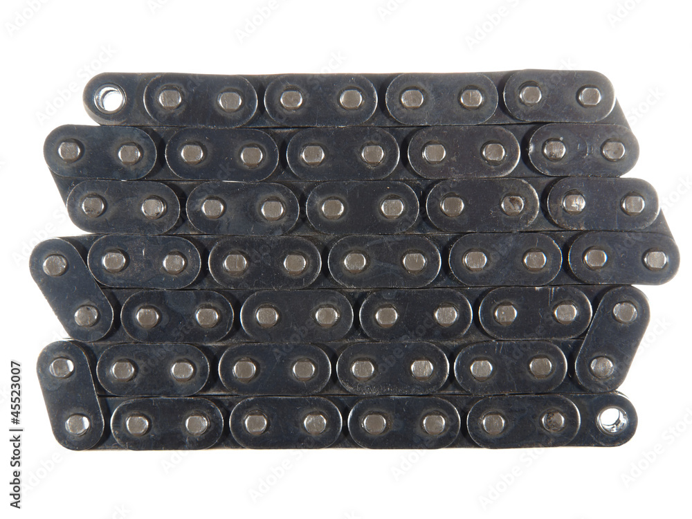 Motor chain isolated on white background Motor chain isolated on white background