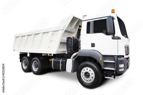 White Dump Truck