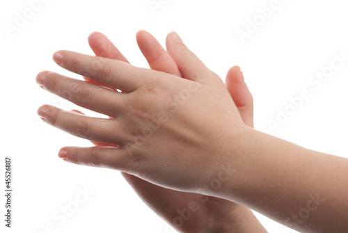 Clapped hands