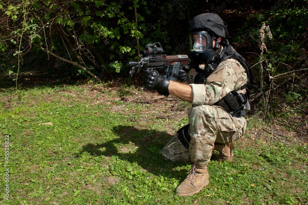Fototapeta premium soldier special counterterrorism unit