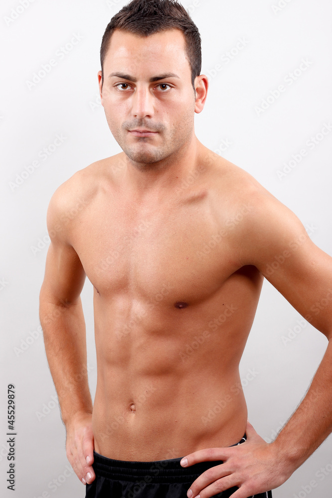 Fototapeta premium Sportlicher Mann mit Sixpack