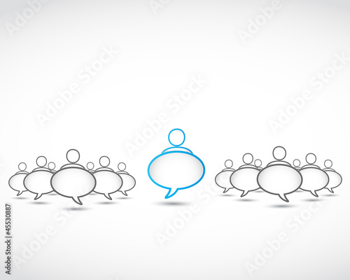 social network speech bubbles