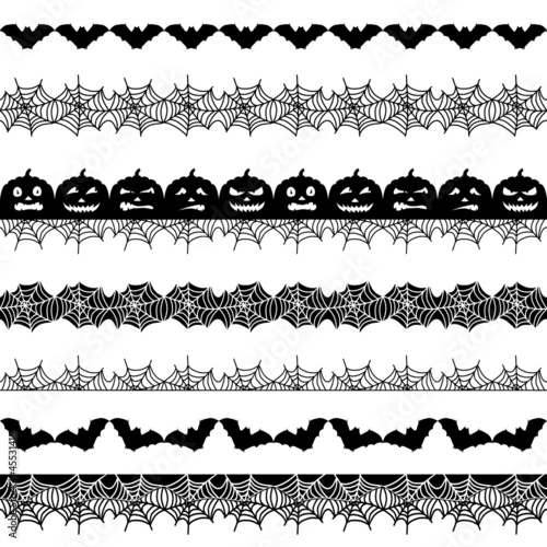 Halloween seamless border. Holiday decoration