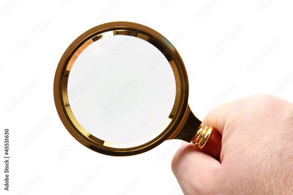 magnifying glass isolated on white background magnifying glass isolated on white background