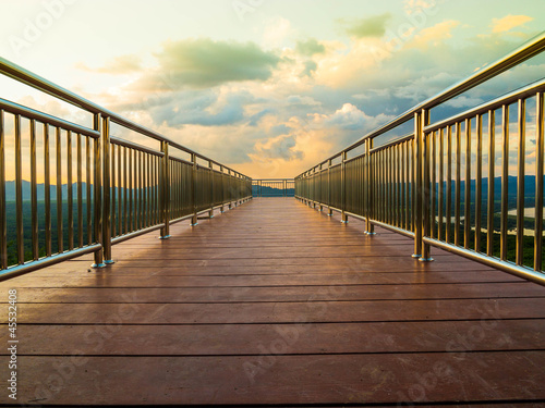 Stainless steel walk way