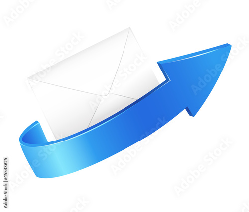 arrow and envelop
