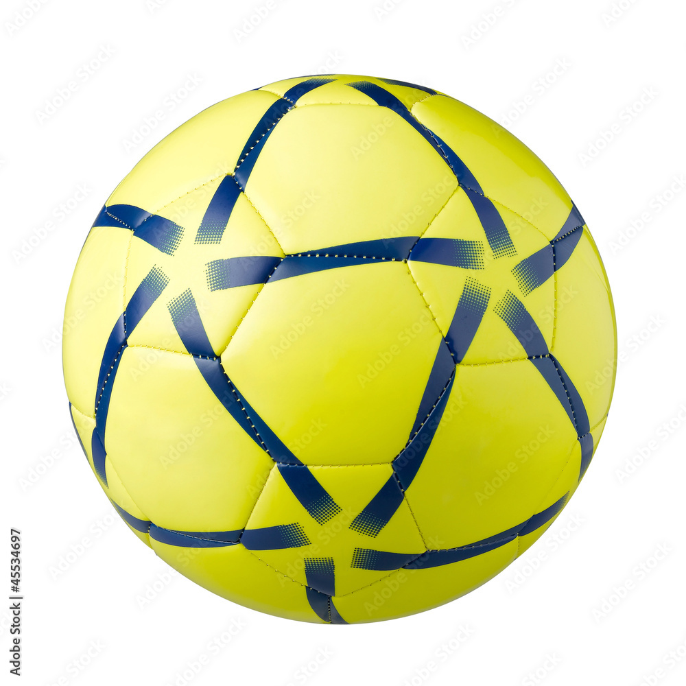 Yellow football a sporting goods isolated Yellow football a sporting goods isolated