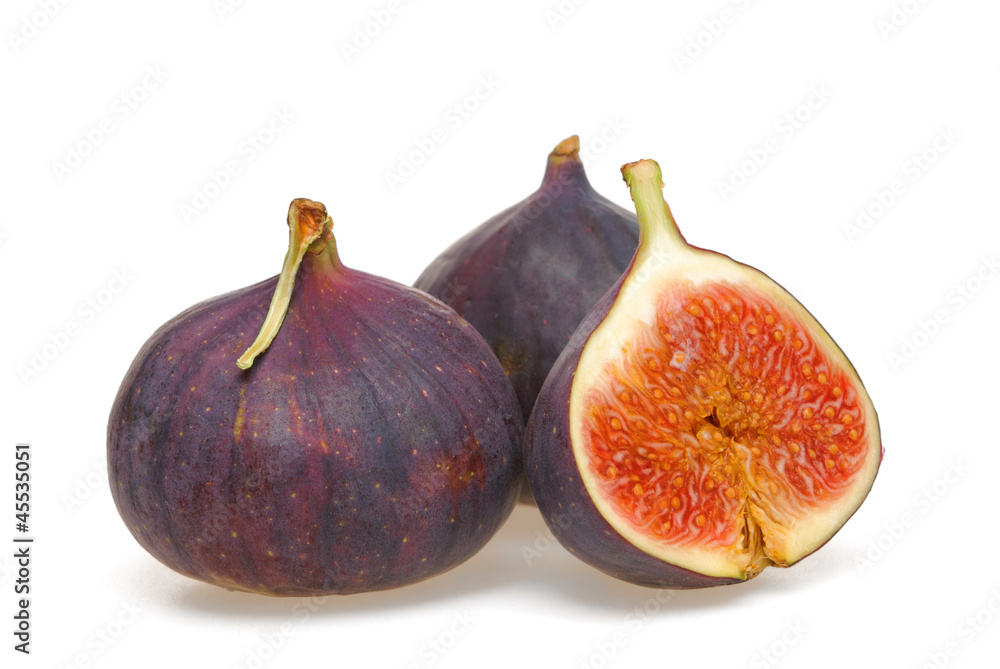 fresh figs on a white background fresh figs on a white background