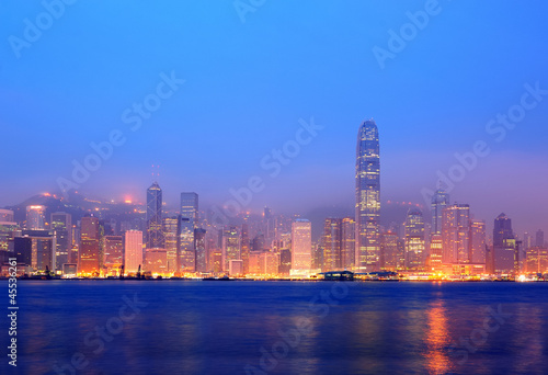 Hong Kong Victoria Harbor morning