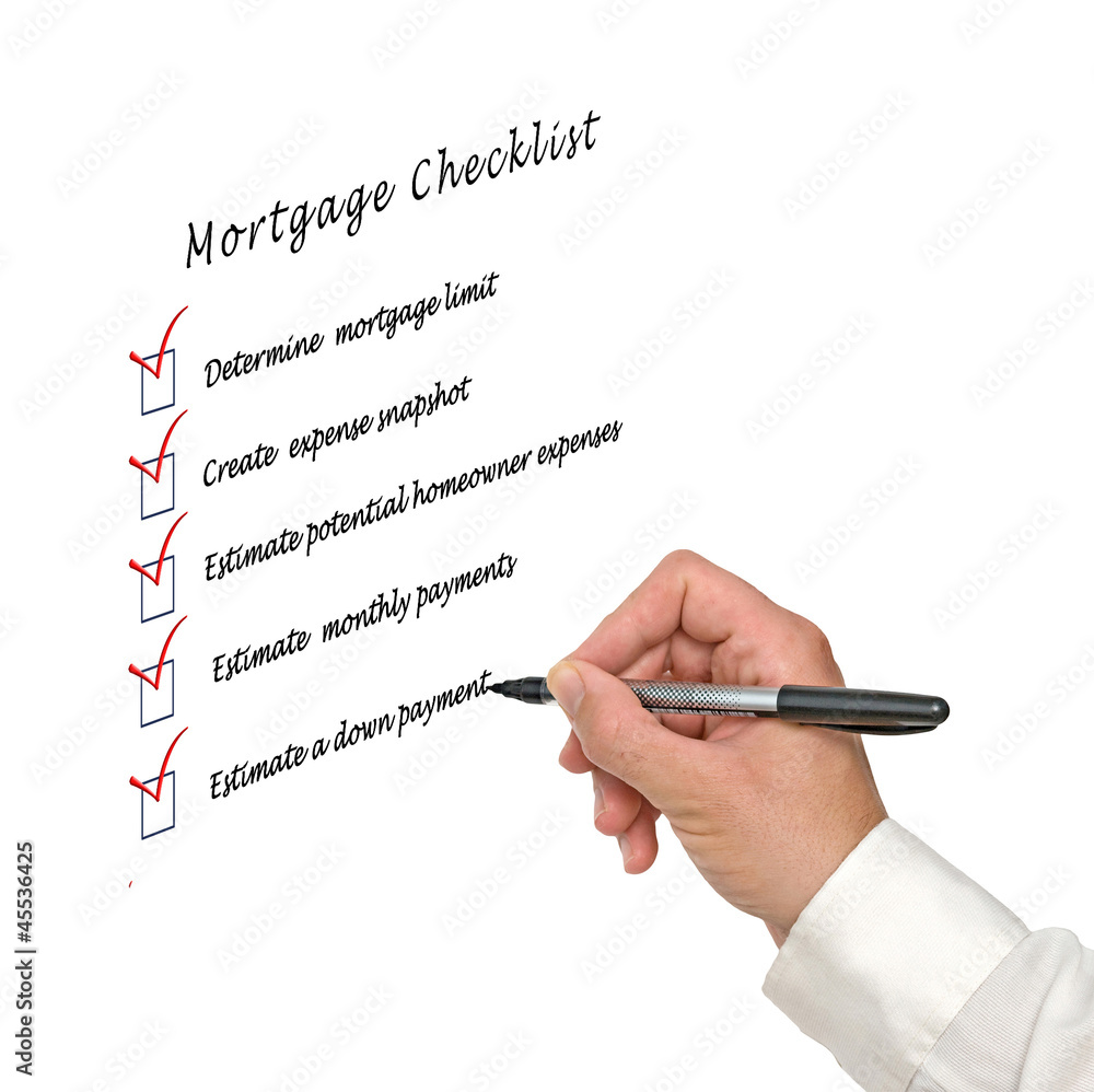 Mortgage checklist Mortgage checklist