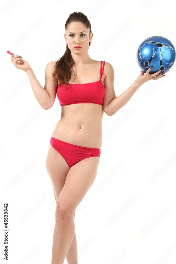 Frau in Sportunterwäsche Frau in Sportunterwäsche