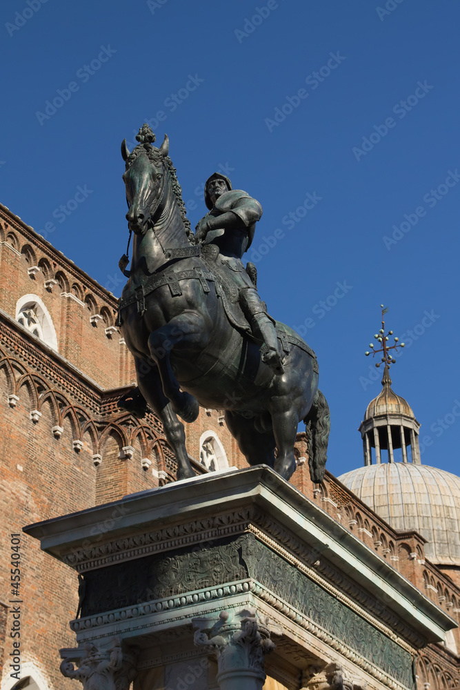Statue of Bartolomeo Colleoni  in Venice (Italy)