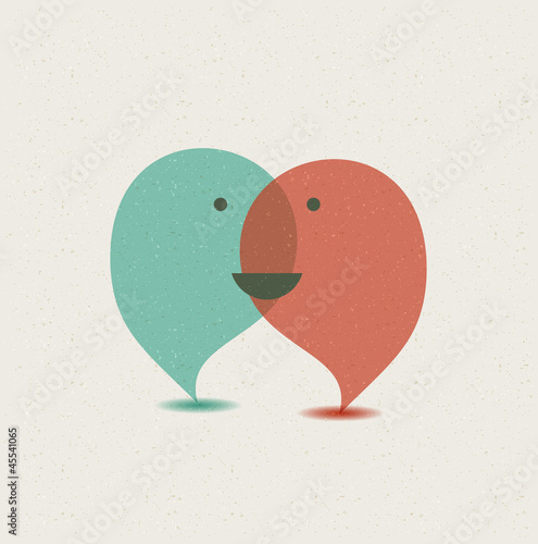 Dialog speech bubbles.