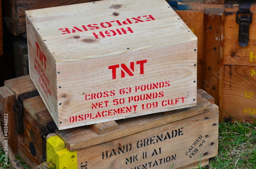 Cuadro en lienzo boites de munitions