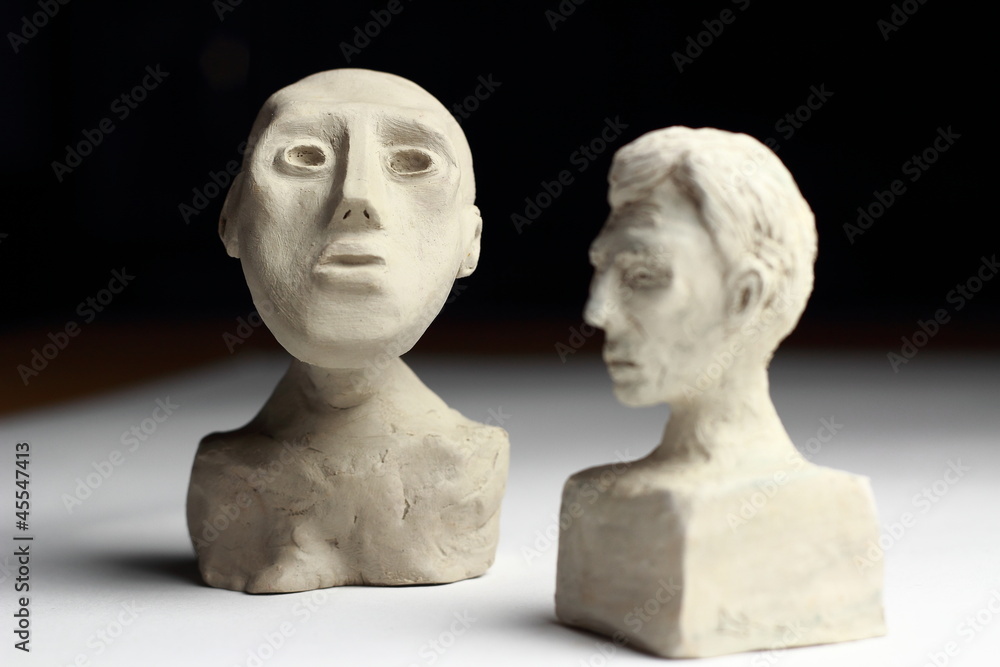 Obraz premium Statuette - bustes en argile
