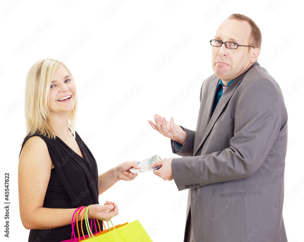 Two business people on a shopping tour Two business people on a shopping tour