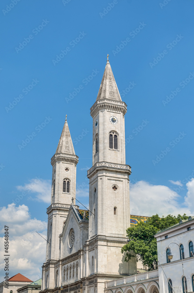 Saint Ludwig church in Munich, Germany