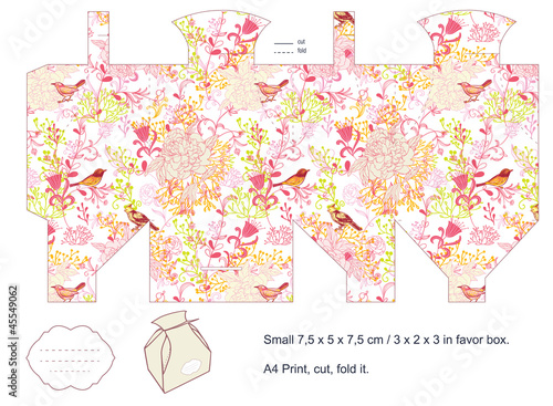 Gift box template