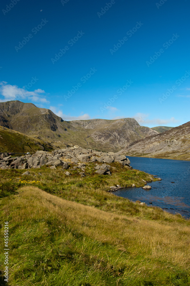 lake and mountains of snowdonia - North Wales lake and mountains of snowdonia - North Wales
