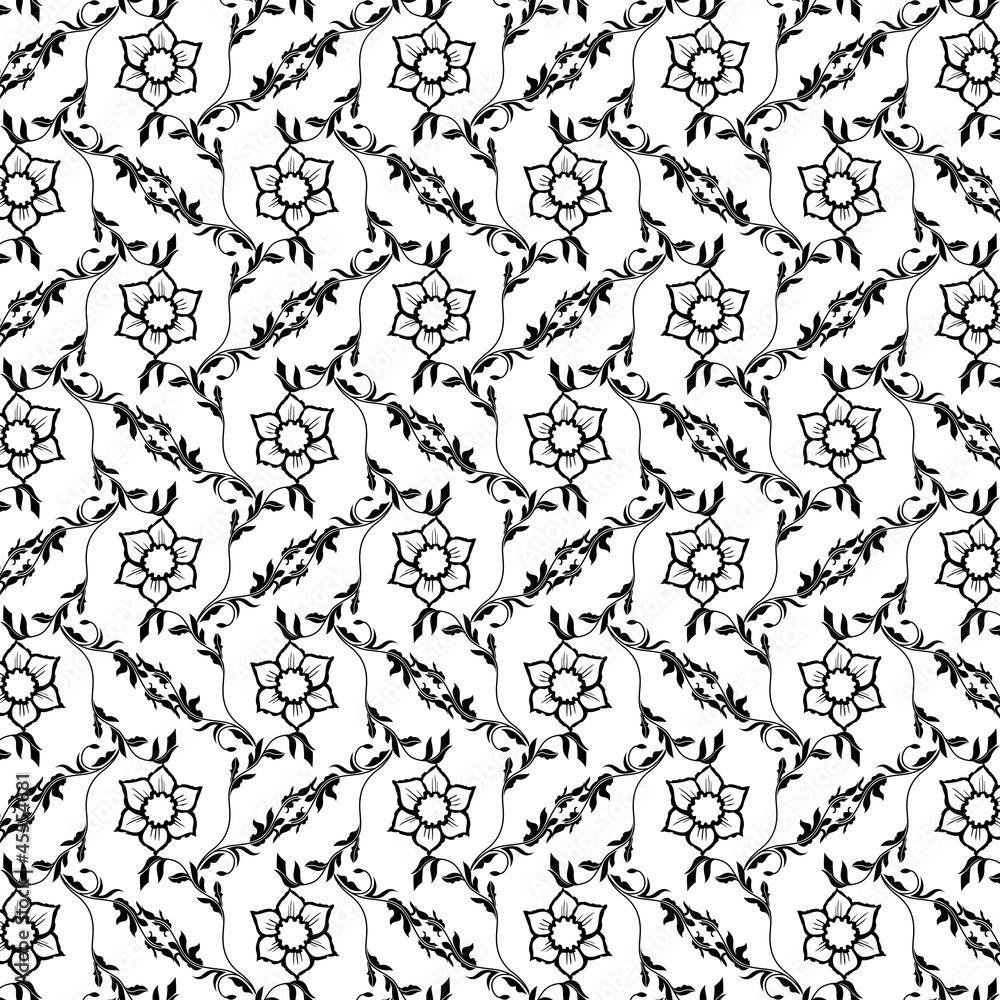 Fototapeta premium Seamless Floral Pattern