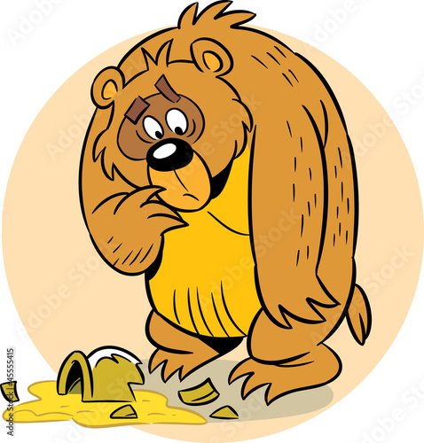Frustrated bear