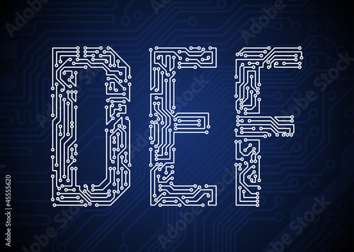 Circuit board letters